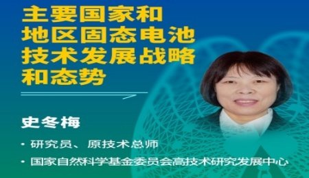 【會議報告】主要國家和地區(qū)固態(tài)電池技術(shù)發(fā)展戰(zhàn)略和態(tài)勢